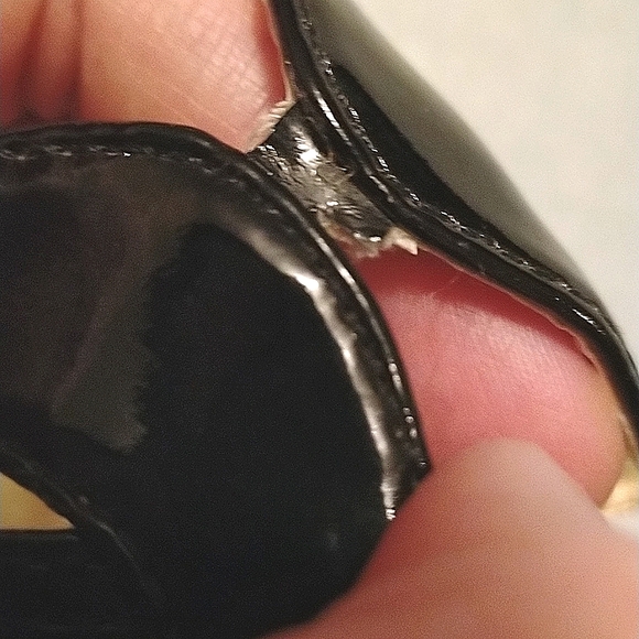 Avon Black Strappy Sling Back Heels Size 10 - Picture 11 of 11